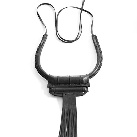 For_Those_Who_Pray_Black_leather_necklace_Shoe_Blog_Fashion_Design_Uncoded_Steps_שלי_לואיס