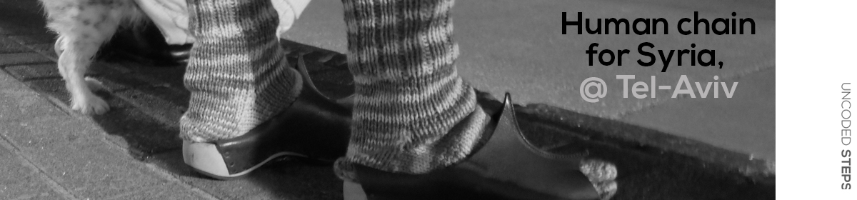 Human chain for Syrian refugees;&nbsp;Tel-Aviv